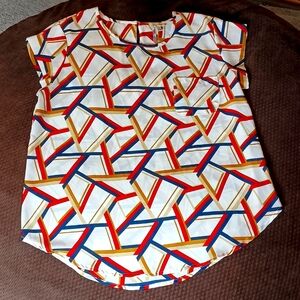 Business+Business Casual Short Sleeve Top